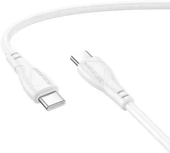 Borofone BX121 USB Type-C - USB Type-C (1 м, белый)