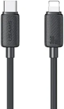 Usams US-SJ692 USB Type-C - Lightning (1 м, черный)