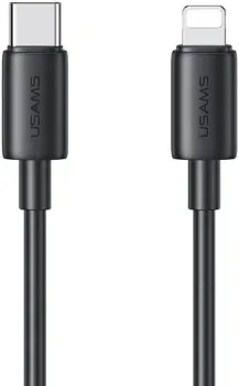 Usams SJ712 USB Type-C - Lightning (1 м, черный)