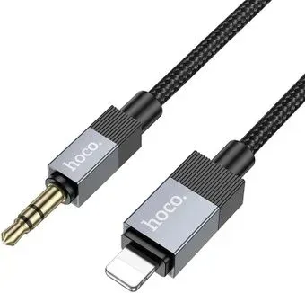 Hoco UPA32A Lightning - 3.5 mm Jack (1 м, черный)