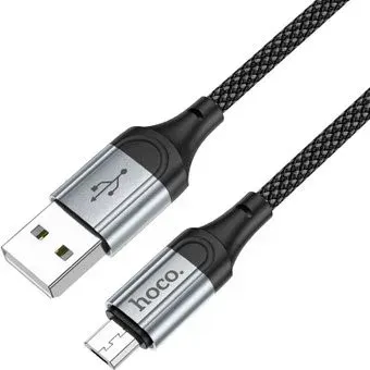 Hoco X102 USB Type-A - microUSB (1 м, черный)