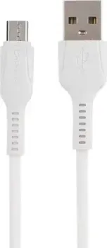 GoPower 00-00028364 USB Type-A - microUSB (1 м, белый)
