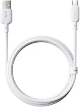 Baseus Silky Fast Charging Data Cable USB Type-A - USB Type-C 3A (2 м, белый)