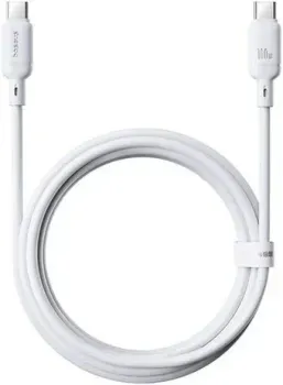 Baseus Silky Series Fast Charging Cable 100W USB Type-C - USB Type-C (2 м, белый)