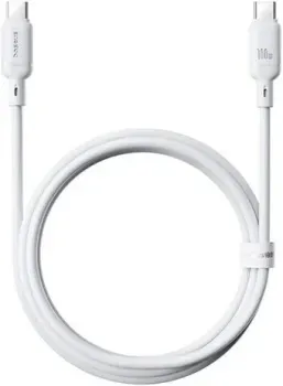 Baseus Silky Series Fast Charging Cable 100W USB Type-C - USB Type-C (1 м, белый)