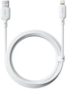 Baseus Silky Series Fast Charging Cable USB Type-A - Lightning (2 м, белый)