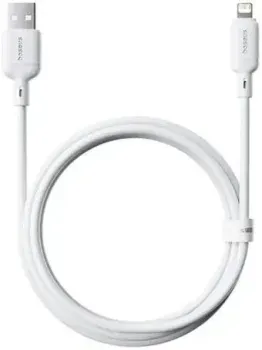 Baseus Silky Series Fast Charging Cable USB Type-A - Lightning (1 м, белый)