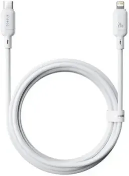 Baseus Silky Series Fast Charging Cable USB Type-C - Lightning (2 м, белый)