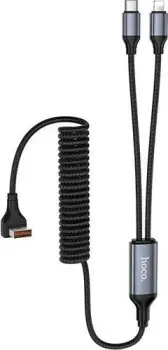 Hoco DU60 USB Type-A - USB Type-C/Lightning (1.5 м, черный)