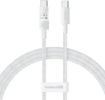 Baseus Gem Fast-Charging Data Cable 100W USB Type-C - USB Type-C (2 м, белый)