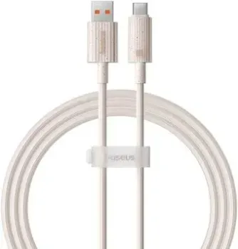 Baseus Habitat Series Fast Charging Cable 100W USB Type-A - USB Type-C (1 м, розовый)