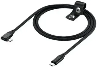 Satechi Right Angle Data and Charging Cable USB Type-C - USB Type-C AP-YCR100K (1 м, черный)