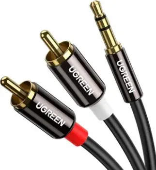 Ugreen AV116 10583 3.5 мм - 2RCA (1.5 м, черный)