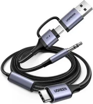 Ugreen CM772 45009 USB Type-C - USB Type-C/USB Type-A + 3.5 мм (1.5 м)