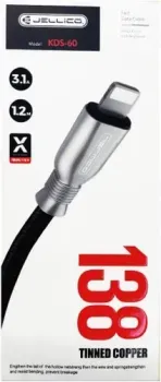 Jellico KDS-60 USB Type-A - Lightning (1.2 м, черный)