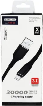 Jellico KDS-25 USB Type-A - Lightning (1.2 м, черный)