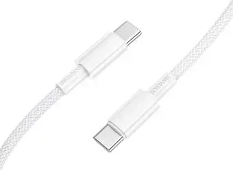 Borofone BX117 USB Type-C - USB Type-C (1 м, белый)
