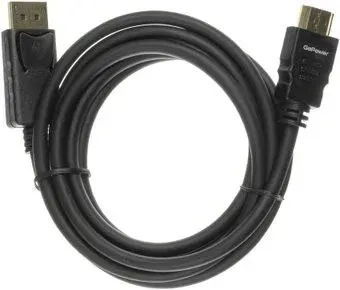 GoPower 00-00027493 HDMI - DisplayPort (1.8 м, черный)