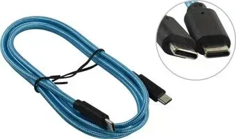 5bites TC203-112G USB Type-C - USB Type-C (1.2 м, голубой)