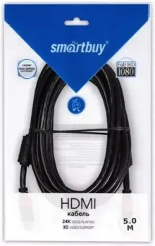 SmartBuy K-421-100 HDMI - HDMI (2 м, черный)