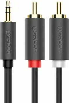 Ugreen AV102 3.5 мм - 2 RCA 10513 (5 м, серый)