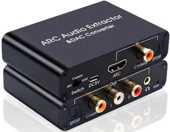 USBTOP HDMI (ARC) PRO/оптика (Toslink/SPDIF) - RCA/Jack 3.5mm (AUX) (черный)