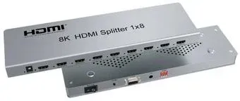 USBTOP 1x8 HDMI UltraHD 8K 60Гц/4K 120Гц (серый)