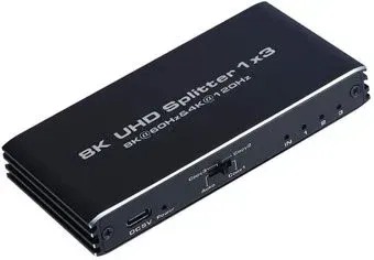 USBTOP 1x3 HDMI UltraHD 8K 60Гц/4K 120Гц (черный)