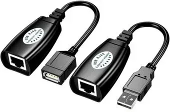 USBTOP USB Type-A - RJ45 до 50 м (черный)