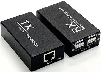 USBTOP USB Type-A - RJ45 до 200 м (черный)