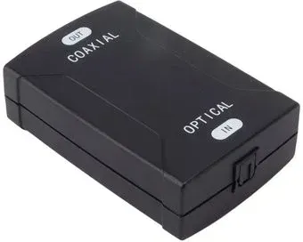 USBTOP Optical (spdif, toslink) to Coaxial (черный)