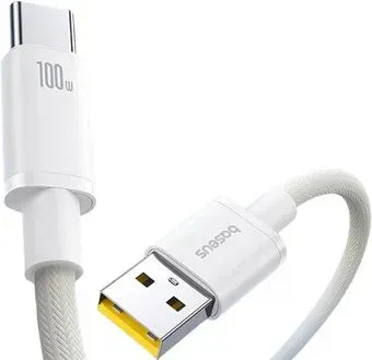 Baseus Graphene Series Fast Charging 100W USB Type-A - USB Type-C (1 м, белый)