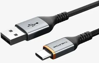 Cabletime 3A USB Type-A - USB Type-C (1 м, черный)