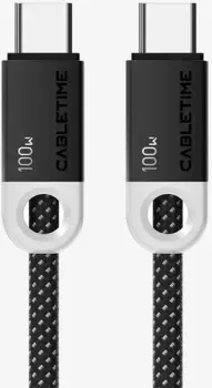 Cabletime 100W USB Type-C - USB Type-C (0.5 м, черный)