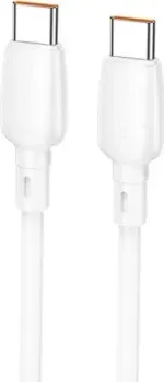 Borofone BX93 USB Type-С - USB - Type-C (100Вт, 1 м, белый)