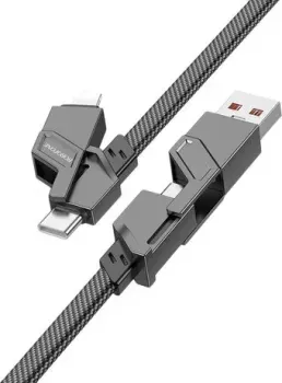 Borofone BU43 USB Type-C/Lighting - USB Type-C/USB Type-A (1.2 м, черный)