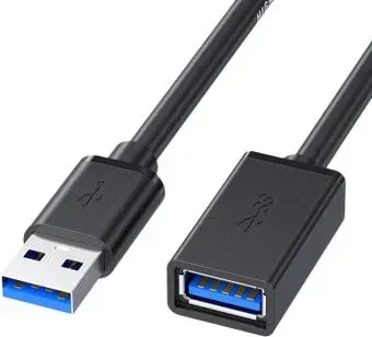 USBTOP USB 3.2 Gen1 Type-A - USB 3.2 Gen1 Type-A (F-M, 3 м, черный)