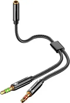 USBTOP Jack 3.5 мм - 2xJack 3.5 мм (0.25 м)