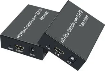 USBTOP HDMI по оптоволоконному кабелю SC до 20км, FullHD 1080p (1 приемник, 1 передатчик)