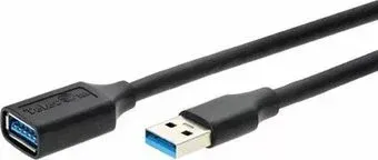 Telecom TUS708-3M USB 3 Type-AM - USB 3 Type-AF (3 м, черный)