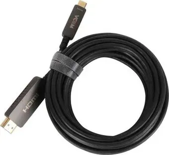 VCOM D3742CH-5 HDMI - USB 2 Type-C (5 м, черный/серый)