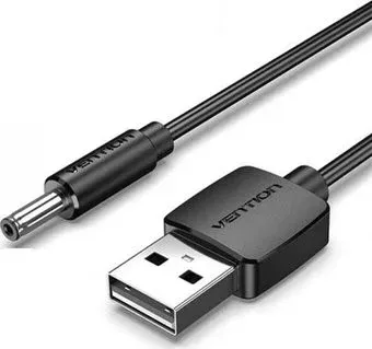 Vention CEXBG USB 2 Type-A - DC-jack (1.5 м, черный)