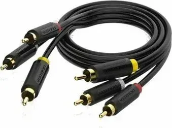 Vention BCABH RCA - RCA (2 м, черный)