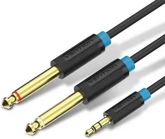 Vention BACBG 3.5 мм jack - 6.3 мм jack (1.5 м, черный)