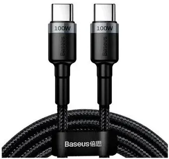 Baseus Cafule CATKLF-DLG1 USB Type-C - USB Type-C (1 м, черный)