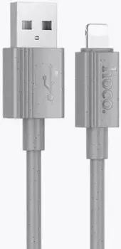 Hoco X107 USB Type-A - Lightning (1 м, серый)