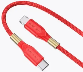Borofone BX92 USB Type-C - USB Type-C (1 м, красный)