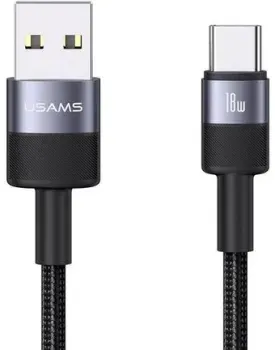 Usams SJ718 USB Type-A - USB Type-C (1.2 м, черный)