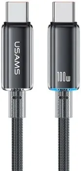 Usams US-SJ660 USB Type-C - USB Type-C (1.2 м, черный)