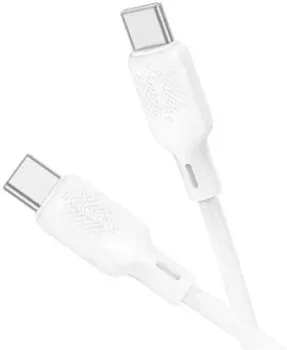 Borofone BX113 USB Type-C - USB Type-C (1 м, белый)